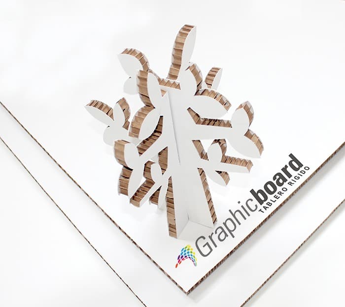 Estructura 3D de Graphicboard cortada y ensamblada